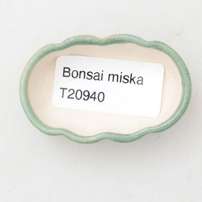 Mini bonsai bowl 5.5 x 3.5 x 1.5 cm, color green - 3