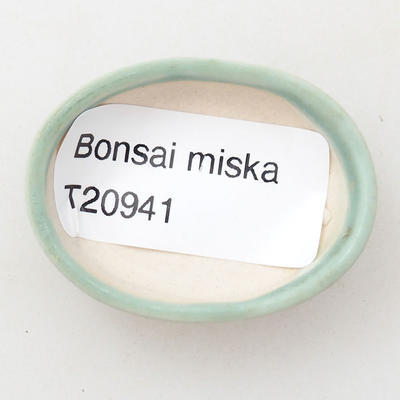 Mini bonsai bowl 4 x 3 x 1 cm, color green - 3