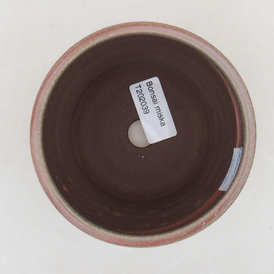 Ceramic bonsai bowl 10 x 10 x 9 cm, color green - 3