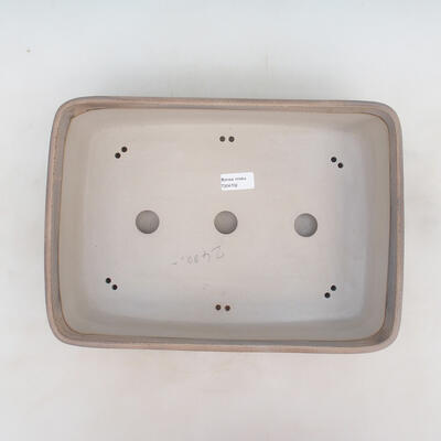 Bonsai bowl 37 x 26 x 10 cm, gray-beige color - 3