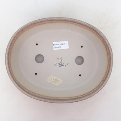 Bonsai bowl 24 x 19 x 7 cm, gray-beige color - 3