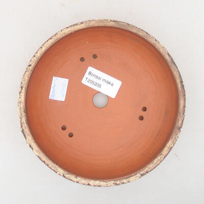 Ceramic bonsai bowl 15 x 15 x 5 cm, color cracked - 3