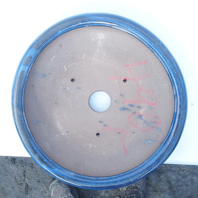 Bonsai bowl 28 x 28 x 7 cm color blue - 3