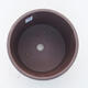 Ceramic bonsai bowl 10 x 10 x 12.5 cm, color brown - 3/4