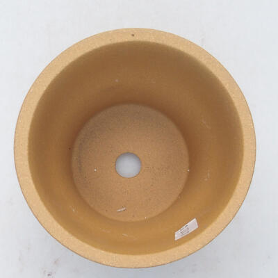 Ceramic bonsai bowl 10.5 x 10.5 x 10 cm, color ocher - 3