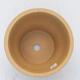 Ceramic bonsai bowl 10.5 x 10.5 x 10 cm, color ocher - 3/4