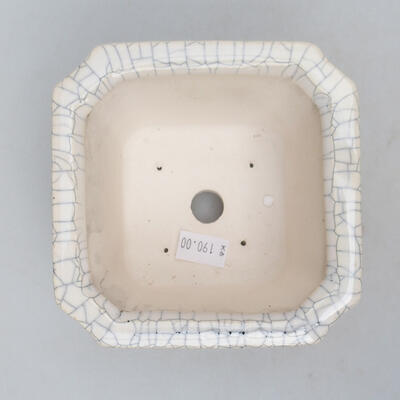 Ceramic bonsai bowl 10.5 x 10.5 x 7 cm, color raku - 3