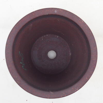 Bonsai bowl 14.5 x 14.5 x 11.5 cm, color brown-red - 3
