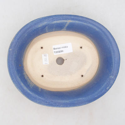 Ceramic bonsai bowl 19 x 16 x 6.5 cm, color blue - 3