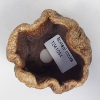 Ceramic shell 8 x 7 x 5 cm, color brown - 3