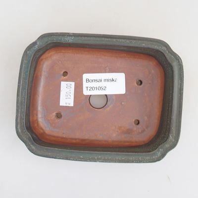 Ceramic bonsai bowl 13 x 10 x 3.5 cm, gray color - 3