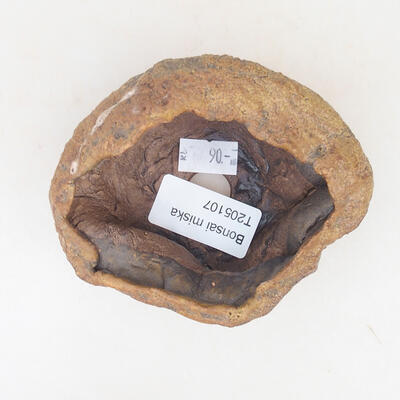Ceramic shell 8 x 5.5 x 6 cm, brown color - 3