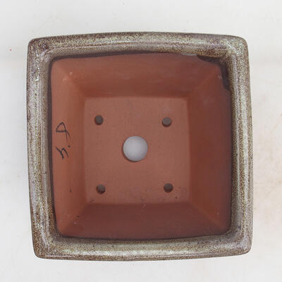 Bonsai bowl 14.5 x 14.5 x 8.5 cm, color brown - 3