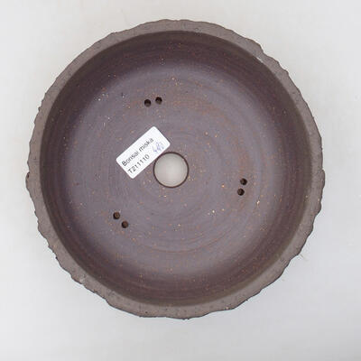 Ceramic bonsai bowl 19 x 19 x 6.5 cm, cracked color - 3