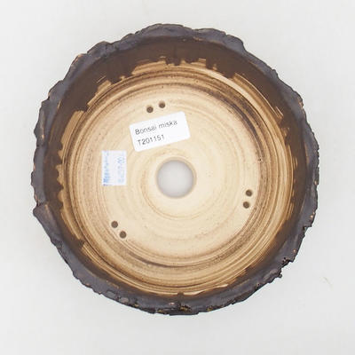 Ceramic bonsai bowl 16 x 16 x 8 cm, color cracked - 3