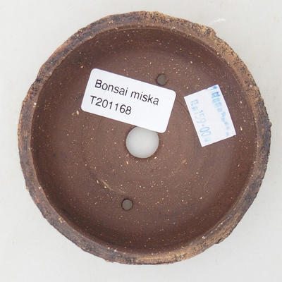 Ceramic bonsai bowl 9.5 x 9.5 x 3.5 cm, color cracked - 3