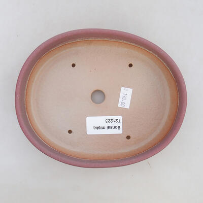 Ceramic bonsai bowl 16.5 x 13.5 x 3.5 cm, color pink - 3