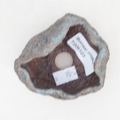 Ceramic shell 6 x 6 x 5 cm, brown-blue color - 3