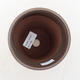 Ceramic bonsai bowl 9.5 x 9.5 x 13.5 cm, brown color - 3/3
