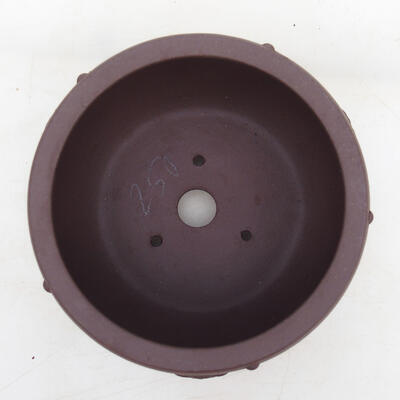 Bonsai bowl 15 x 15 x 8 cm, color brown - 3