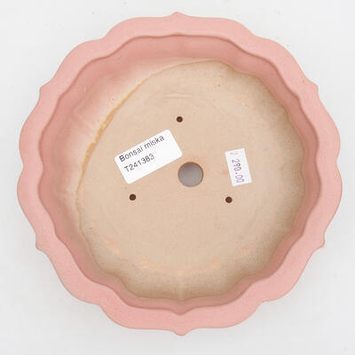 Ceramic bonsai bowl 18 x 18 x 5 cm, color pink - 3