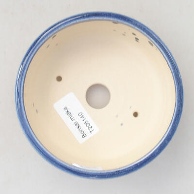 Ceramic bonsai bowl 11 x 11 x 4.5 cm, color blue - 3