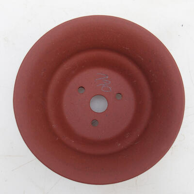 Bonsai bowl 10.5 x 10.5 x 4.5 cm, brick color - 3