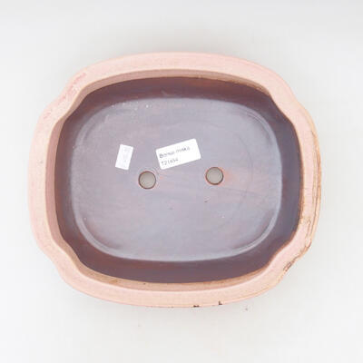 Ceramic bonsai bowl 23.5 x 20 x 7.5 cm, color pink - 3
