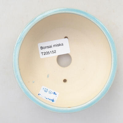 Ceramic bonsai bowl 10 x 10 x 5 cm, color blue - 3