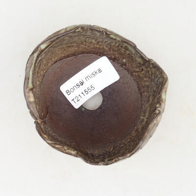 Ceramic shell 8 x 7.5 x 5 cm, color brown - 3