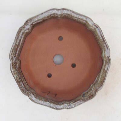 Bonsai bowl 14 x 14 x 5.5 cm, color brown - 3