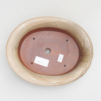 Ceramic bonsai bowl 22 x 17 x 6 cm, color beige - 3