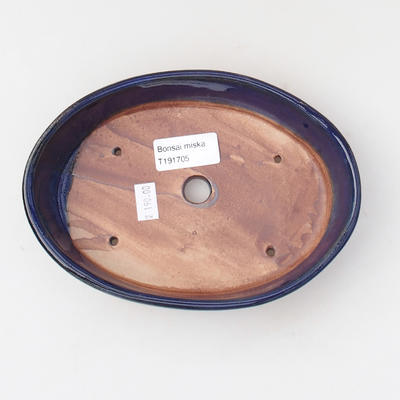 Ceramic bonsai bowl 18 x 13 x 4 cm, color blue - 3