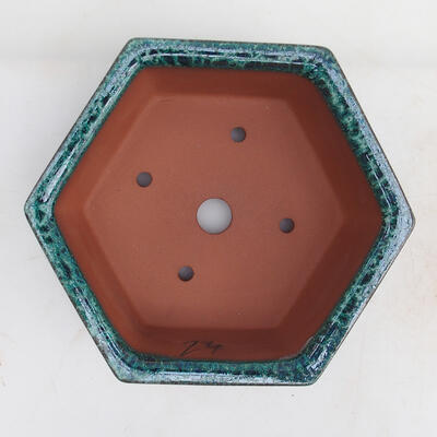 Bonsai bowl 17 x 15 x 6 cm, color green - 3