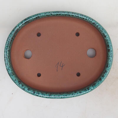 Bonsai bowl 19 x 15 x 4.5 cm, color green - 3