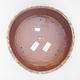Ceramic bonsai bowl 24 x 24 x 7 cm, brown-yellow color - 2nd quality - 3/4