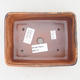 Ceramic bonsai bowl 15 x 11 x 5,5 cm, brown-pink color - 2nd quality - 3/4