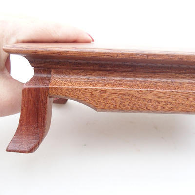 Wooden table under bonsai light-brown 17 x 11 x 6 cm - 3
