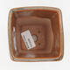 Ceramic bonsai bowl 8 x 8 x 11 cm, color brown - 3/3