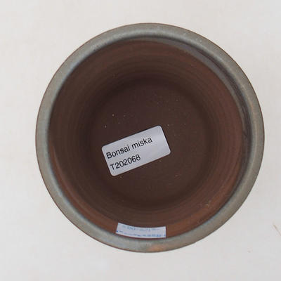 Ceramic bonsai bowl 10 x 10 x 10.5 cm, gray color - 3