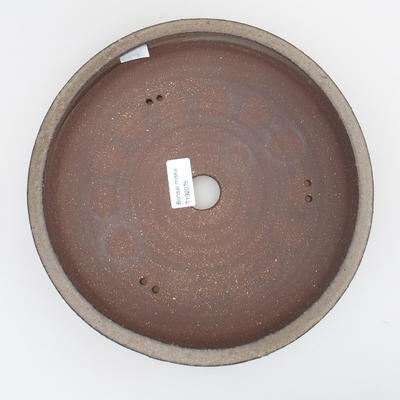 Ceramic bonsai bowl - 24 x 24 x 7 cm, color gray - 3