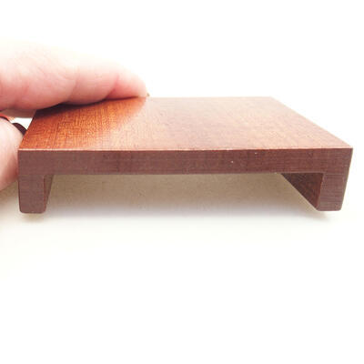 Wooden table under the bonsai brown 8 x 6 x 1.5 cm - 3