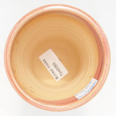 Ceramic bonsai bowl 8.5 x 8.5 x 9.5 cm, color pink - 3