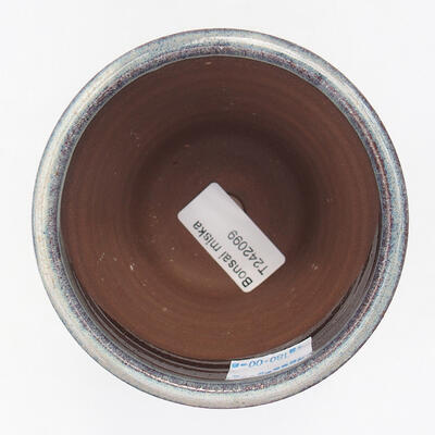 Ceramic bonsai bowl 9 x 9 x 9.5 cm, color gray - 3