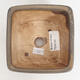 Ceramic bonsai bowl 10.5 x 10.5 x 7 cm, color brown - 3/3
