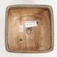 Ceramic bonsai bowl 12.5 x 12.5 x 8 cm, color brown - 3/3