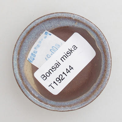 Ceramic bonsai bowl 5,5 x 5,5 x 1,5 cm, color blue - 3