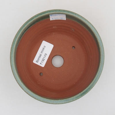 Ceramic bonsai bowl 12 x 12 x 7,5 cm, color green - 3