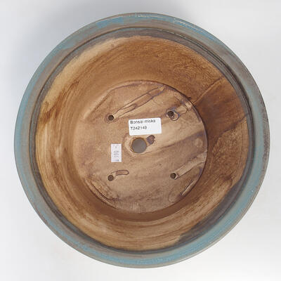 Ceramic bonsai bowl 24 x 24 x 11 cm, color blue - 3