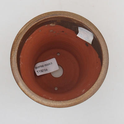 Ceramic bonsai bowl 13 x 13 x 12 cm, color gray - 3